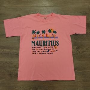 Pink Graphic Tee Mauritius Souvenirs Dodo Shirt